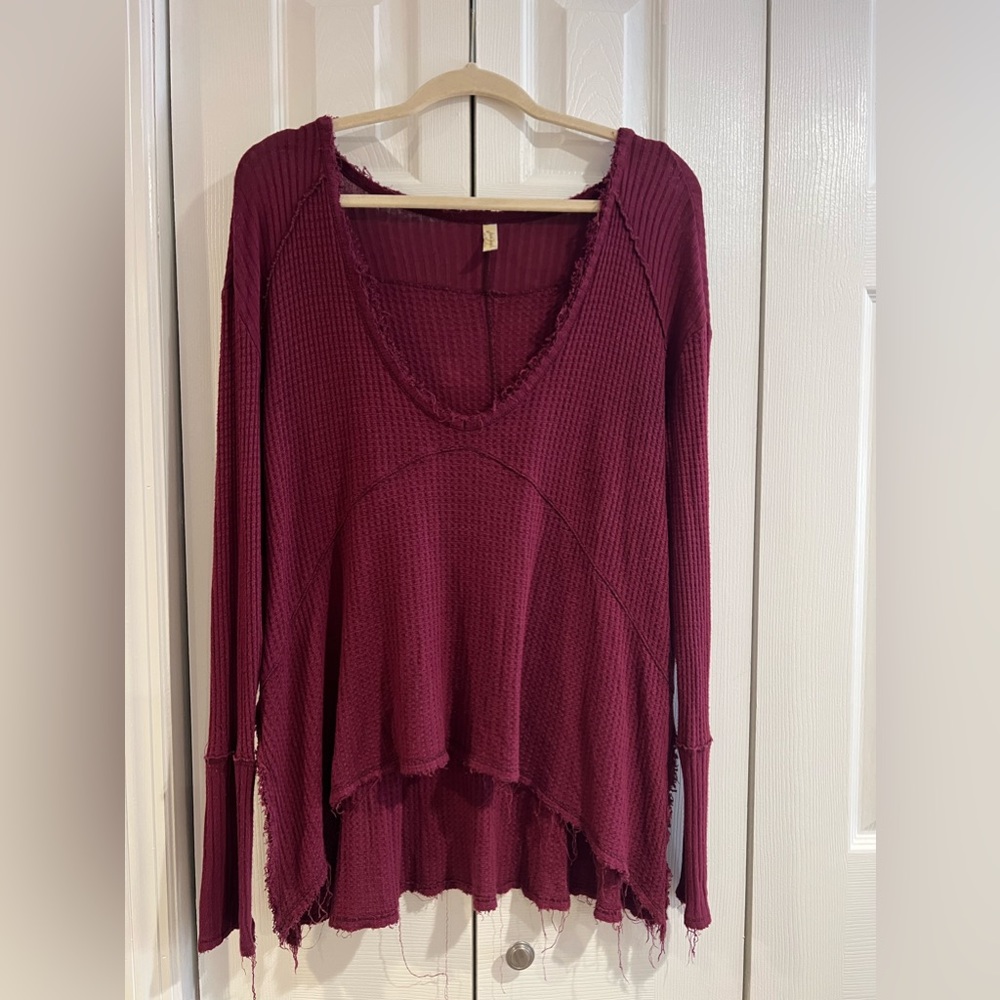 FREE PEOPLE distressed long sleeve